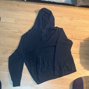 Polo by Ralph Lauren Dark Blue Knit Sweater faded screen print